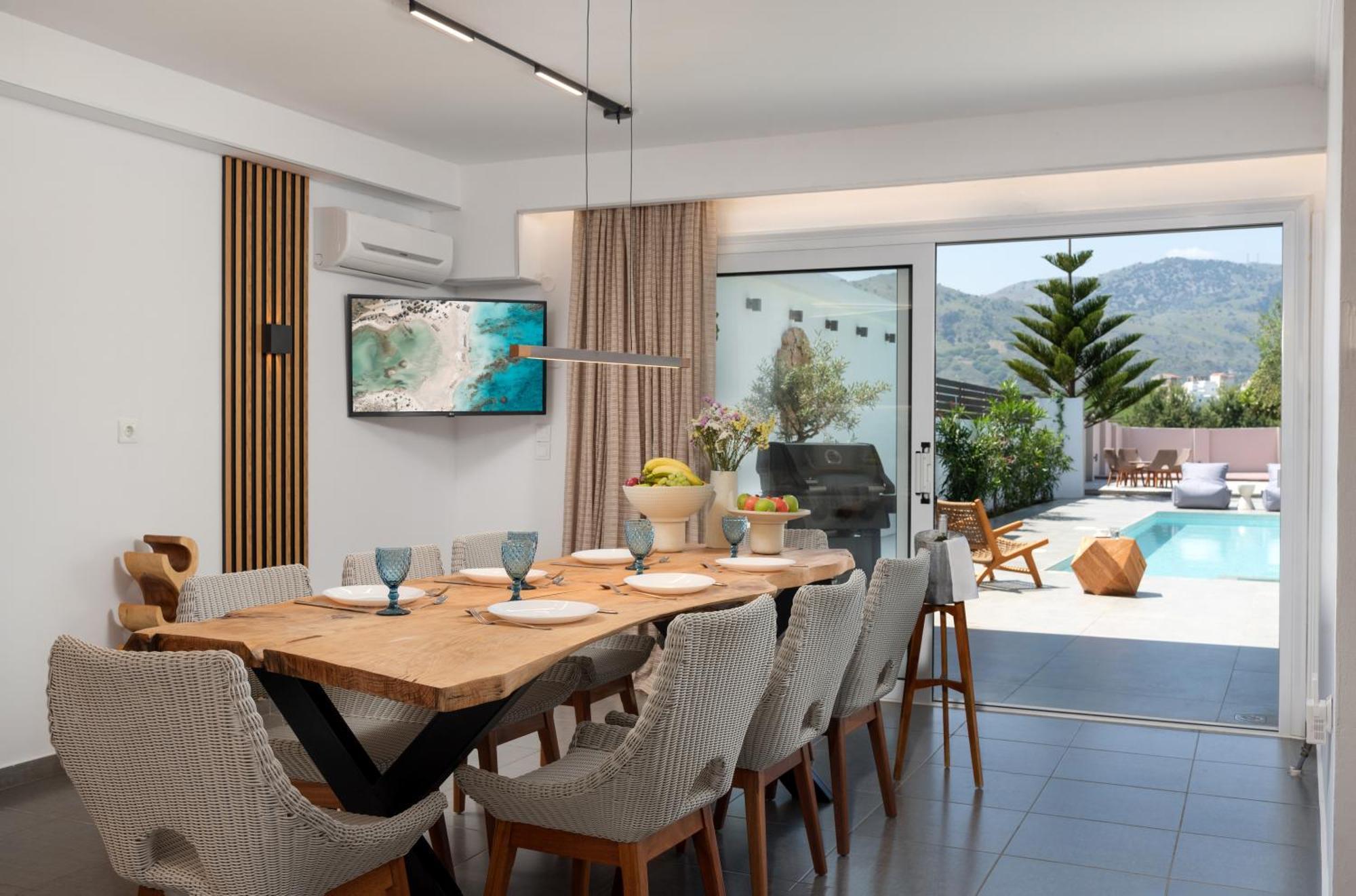 Hypnosis Beachside Villa With Private Heated Pool Georgioupoli Eksteriør billede