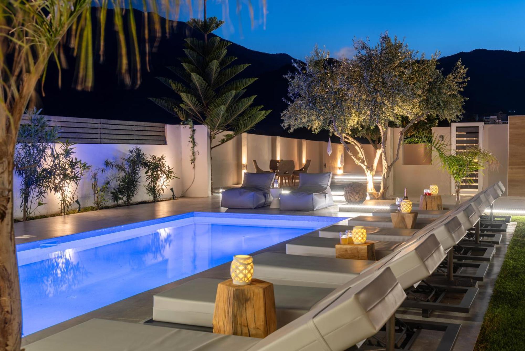 Hypnosis Beachside Villa With Private Heated Pool Georgioupoli Eksteriør billede
